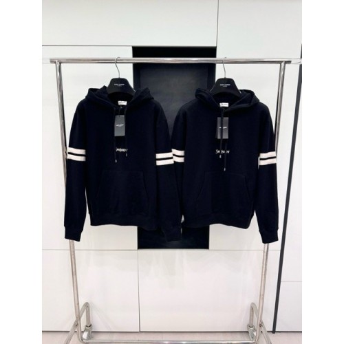 YSL Slogan Hoodie - Black