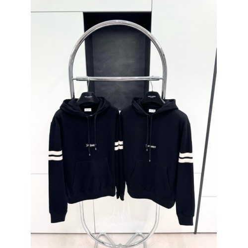 YSL Slogan Hoodie - Black