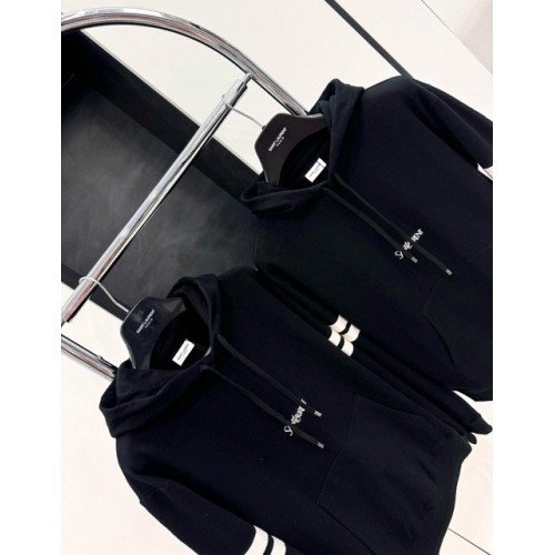 YSL Slogan Hoodie - Black