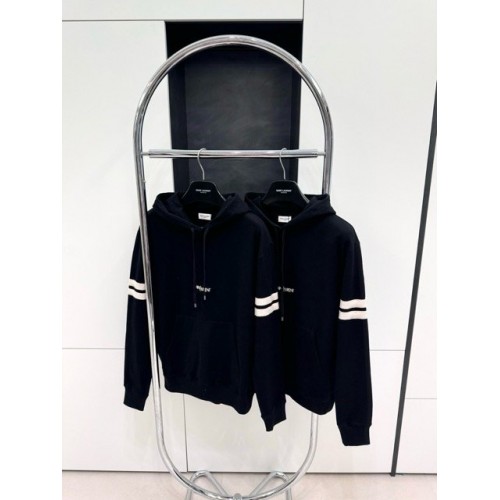 YSL Slogan Hoodie - Black